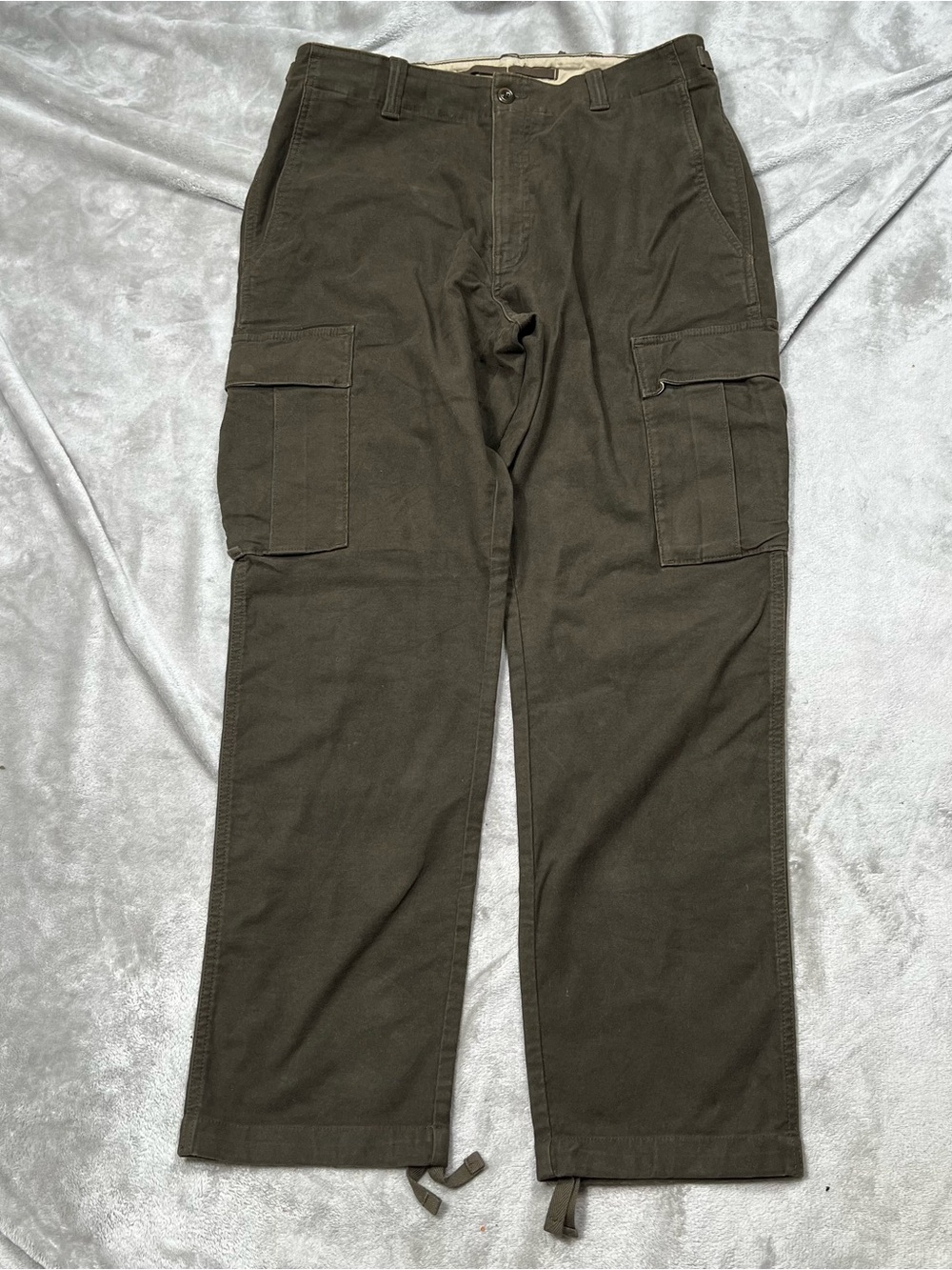 Banana Republic Moleskin Cargo Pants Mens 38x30 Brown Paratrooper Utility Y2K